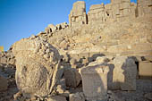 Nemrut Dagi Milli Parki, the tomb of King  Antiochos I, east terrace